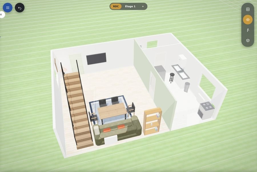 Vue à travers les murs, effet maison de poupée, dans Reno-Design